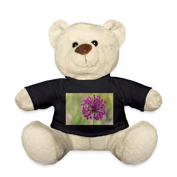 Fleurs d’ail ornementales - gros plan - Nounours - noir - Devant