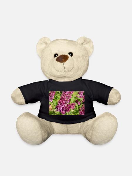 Lilac blossoms: Delicate harbingers of spring - Teddy Bear - black