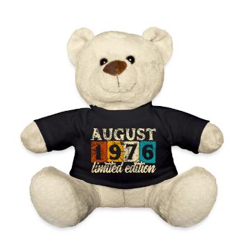 Limited Edition August 1976 Geburtstag Geschenk - Teddy - Schwarz - Vorne