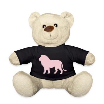 Pastell LöwenSilhouette - Teddy - Schwarz - Vorne