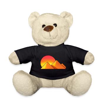 Sonnenuntergang über goldenen Pyramiden - Teddy - Schwarz - Vorne