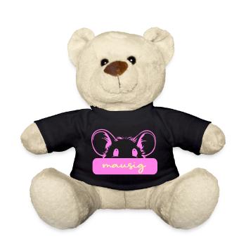 Cute Mouse - Teddy Bear - black - Front