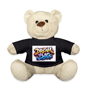 Dream Big Graffiti Druckkunst - Teddy - Schwarz - Vorne