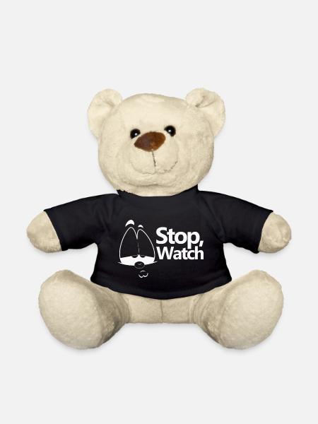 Stopp, schau - Teddy - Schwarz