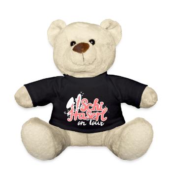 Schi Haserl Skihaserl Haserl on Tour Skifahrer - Teddy - Schwarz - Vorne