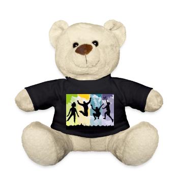 Frieden ist Freiheit - Teddy - Schwarz - Vorne