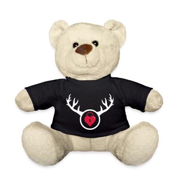 Cuckold - Der gehörnte Mann Geschenk Geburtstag - Teddy - Schwarz - Vorne