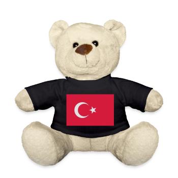 Turkish flag - Teddy Bear - black - Front