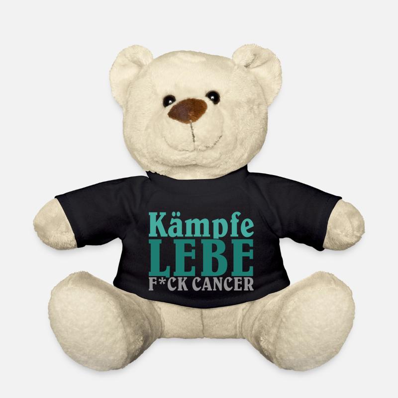 KÄMPFE – LEBE – F*CK CANCER - Teddy - Schwarz