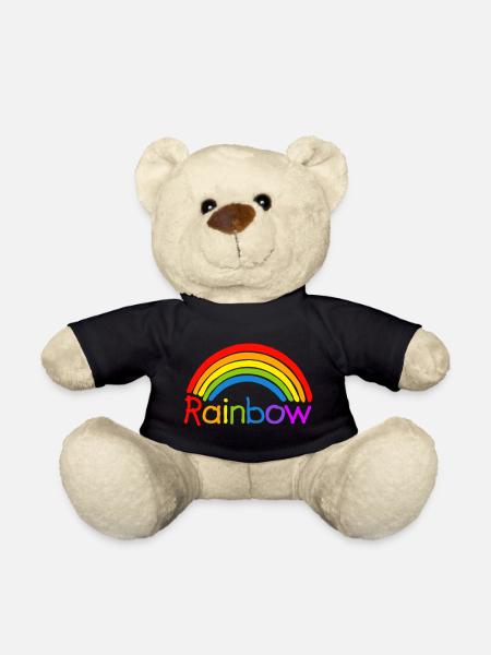 Arc en ciel arc en ciel LGBT - Nounours - noir