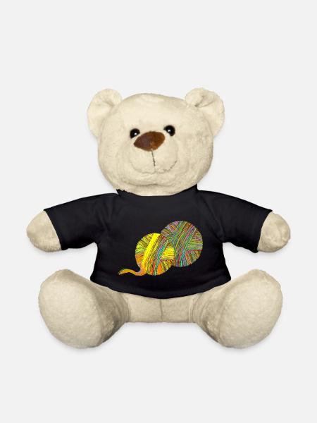 ball of yarn - Teddy Bear - black