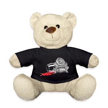 Beschwipste Eule - Teddy - Schwarz - Vorne