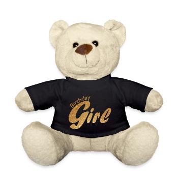 Birthday girl - Teddy Bear - black - Front