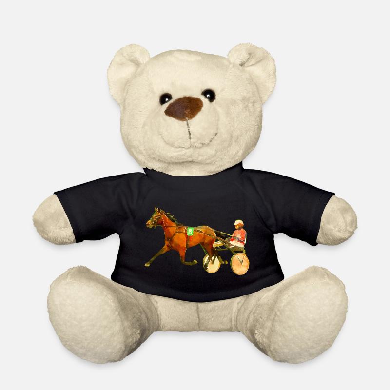 Traber Trabrennen Pferderennen - Teddy - Schwarz