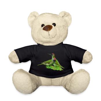 woodpecker - Teddy Bear - black - Front