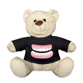 strahlendes Gebiss mit blitzsauberen Zähnen - Teddy - Schwarz - Vorne