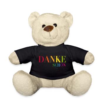 Ein Herzliches Dankeschön sagen - Teddy - Schwarz - Vorne
