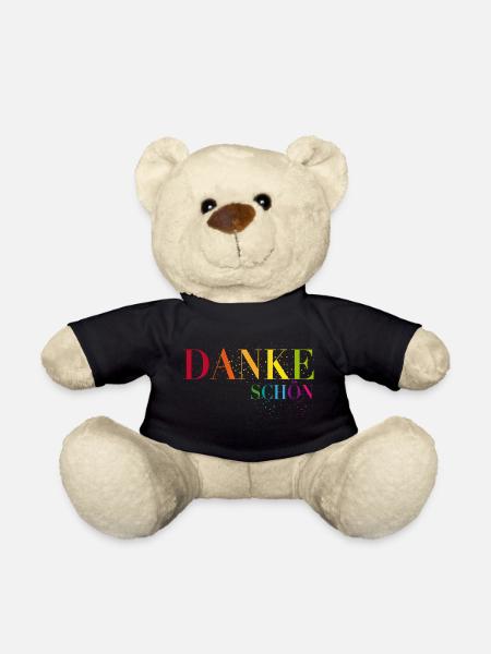 Ein Herzliches Dankeschön sagen - Teddy - Schwarz