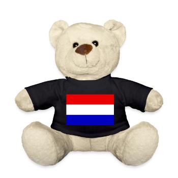 Holland flag - Teddy Bear - black - Front