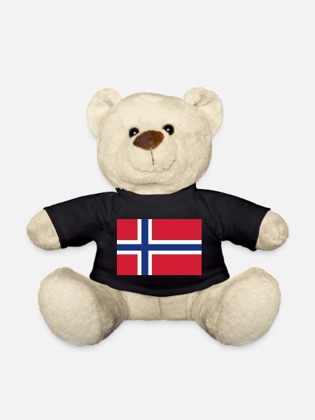 Norwegen Flagge - Teddy - Schwarz