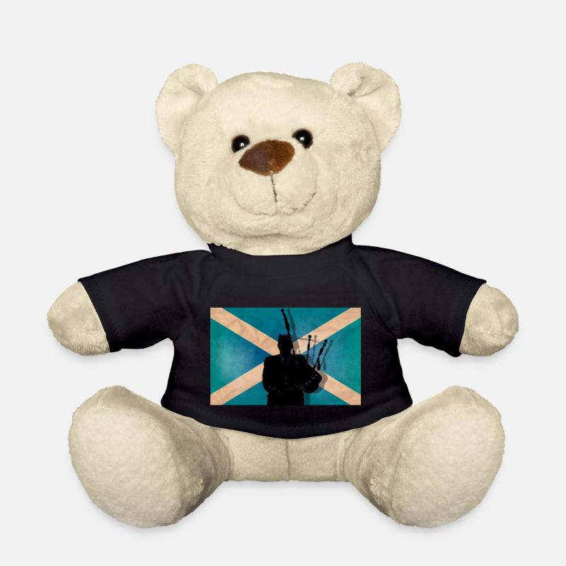 Schottischer Piper - Teddy - Schwarz
