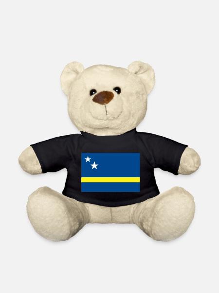 Curacao flag - Teddy Bear - black