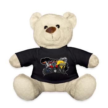 0961 Case cart - Teddy Bear - black - Front