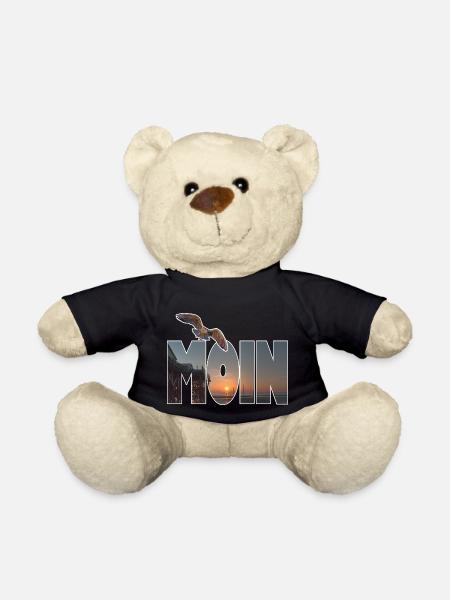 Moin (Motive: St. Peter Ording) - Teddy Bear - black