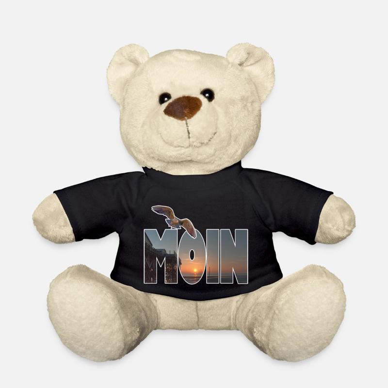Moin (Motiv: St. Peter Ording) - Teddy - Schwarz