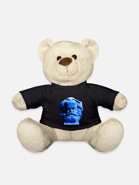 Karl-Marx-Monument, Chemnitzer Nischel. Dunkelblau - Teddy - Schwarz