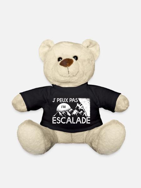 J'peux pas j'ai ESCALADE cadeau escalade bloc - Nounours - noir