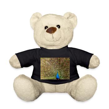 Paon avec plume - Nounours - noir - Devant