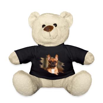 Französische Bulldogge - Teddy - Schwarz - Vorne