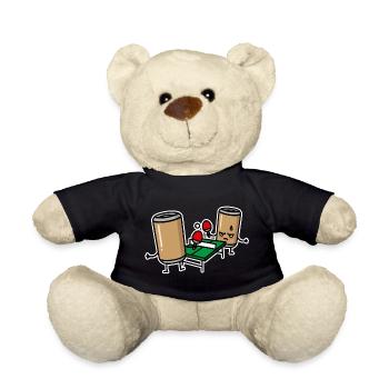 Bière Pong Cartoon Ping Ping Pong Ping Pong Ping - Nounours - noir - Devant