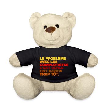 Le complotisme - Nounours - noir - Devant