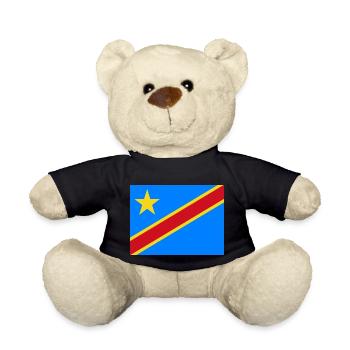 DR Kongo flag - Teddy - Schwarz - Vorne