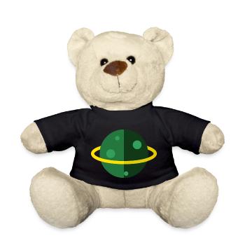 Saturn - Teddy Bear - black - Front