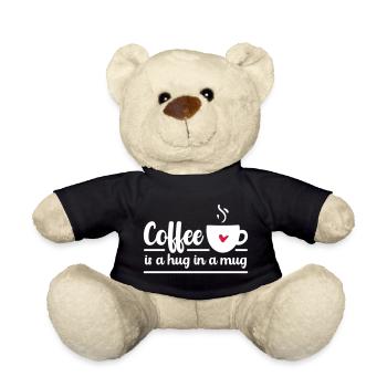Coffee is a hug in a mug - Teddy - Schwarz - Vorne