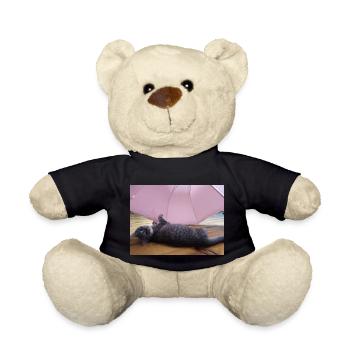cat, kitten, kitty - Teddy Bear - black - Front