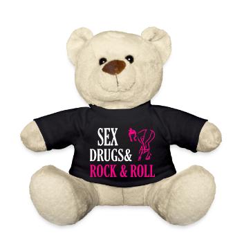 Rock Music Rock and Roll - Teddy Bear - black - Front