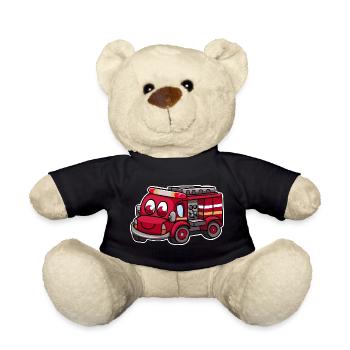 Camions de pompiers - Nounours - noir - Devant