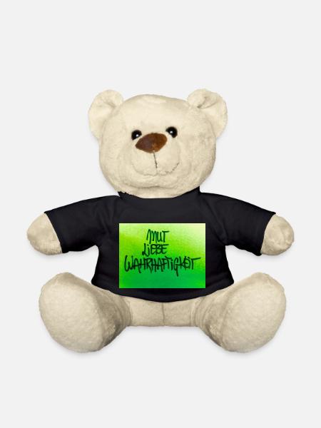 MUT, LIEBE, WAHRHEIT - Teddy - Schwarz