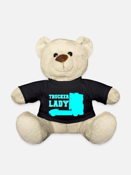 Trucker Lady, Trucker Babes, Trucker Girl LKW TIR - Teddy - Schwarz