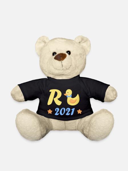 Rente Ente 2021 Ruhestand Rentner Pension Geschenk - Teddy - Schwarz
