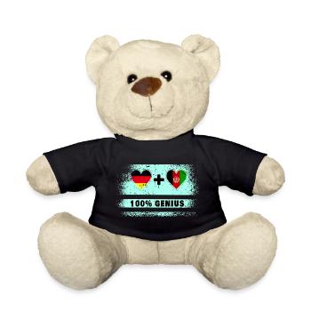 Deutschland und Afghanistan Genial / Geschenk - Teddy - Schwarz - Vorne