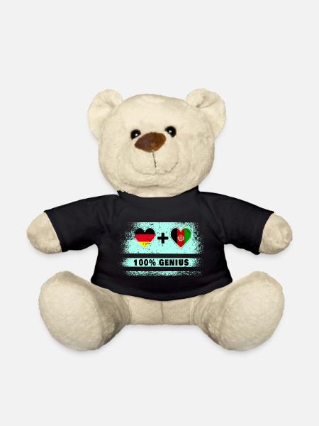 Deutschland und Afghanistan Genial / Geschenk - Teddy - Schwarz