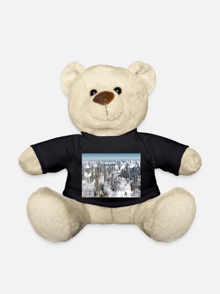 Futuristische Hochhäuser in einer Megastadt - Teddy - Schwarz