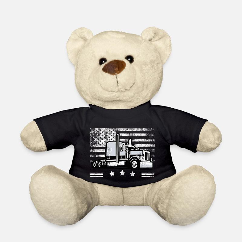 Trucker American Flag LKW-Fahrer - Teddy - Schwarz