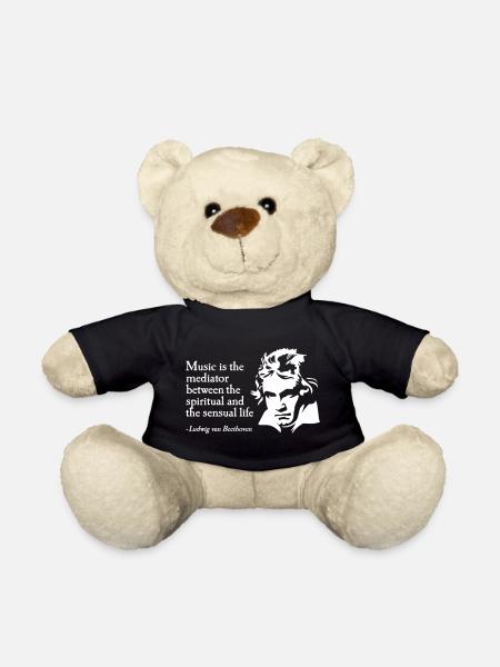 Ludwig van Beethoven Zitat klassische Musik quote - Teddy - Schwarz