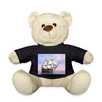 Historic sailing ship HMS Victory - Teddy Bear - black - Front